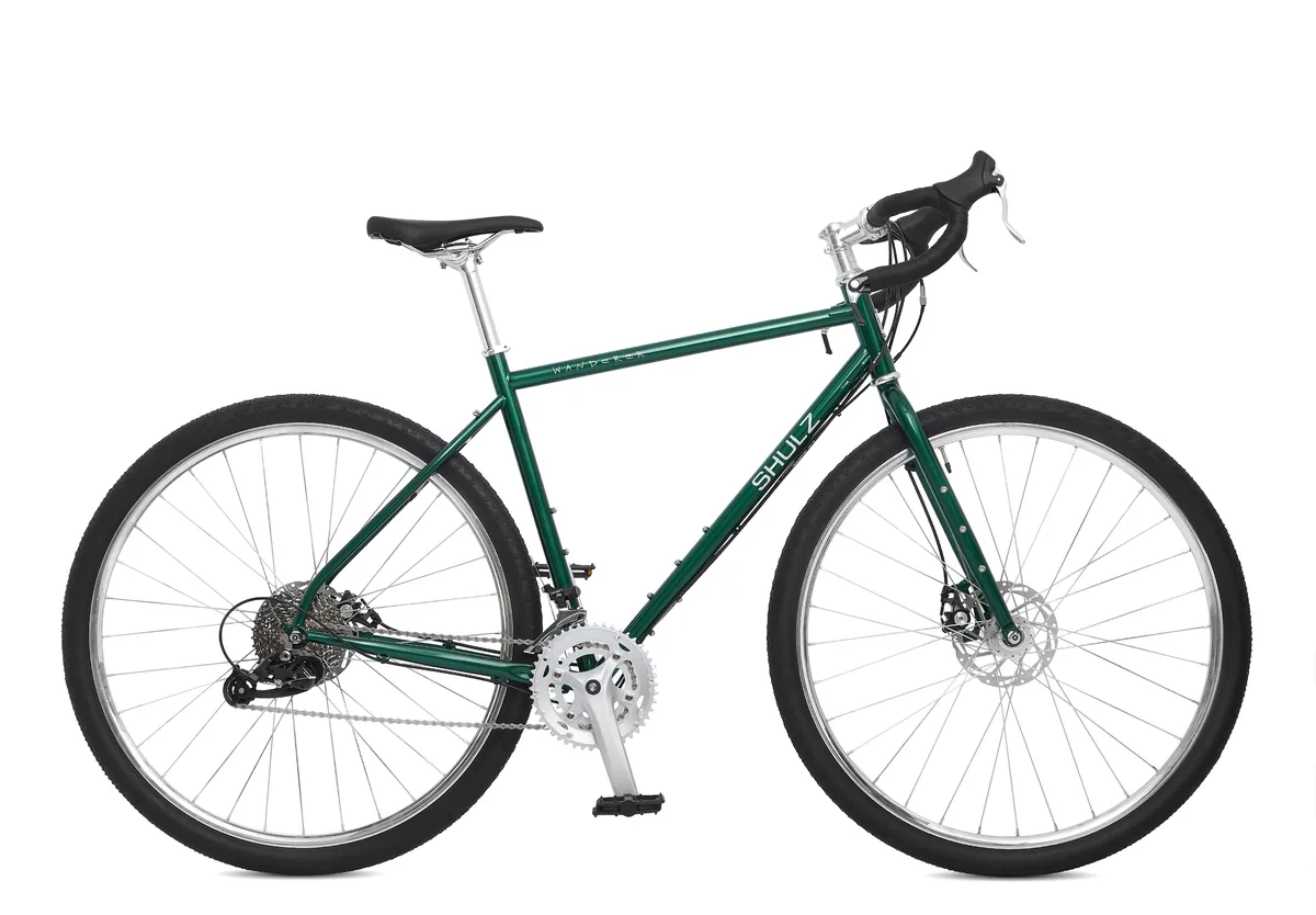 Steel gravel SHULZ Wanderer dark green, side view