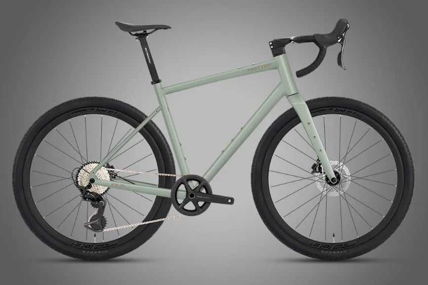 Twitter G2 Max: aluminum gravel with carbon fork, side view